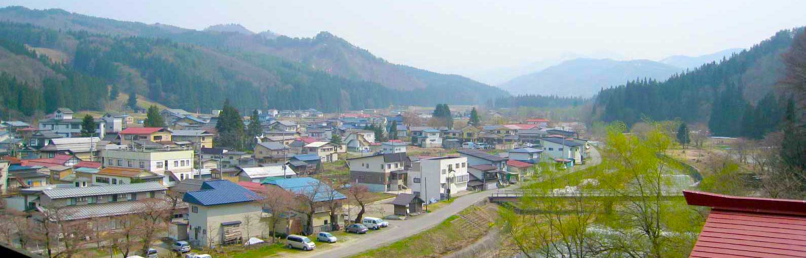 小野川温泉を流れる鬼面川