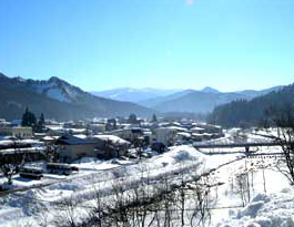 小野川温泉雪景色